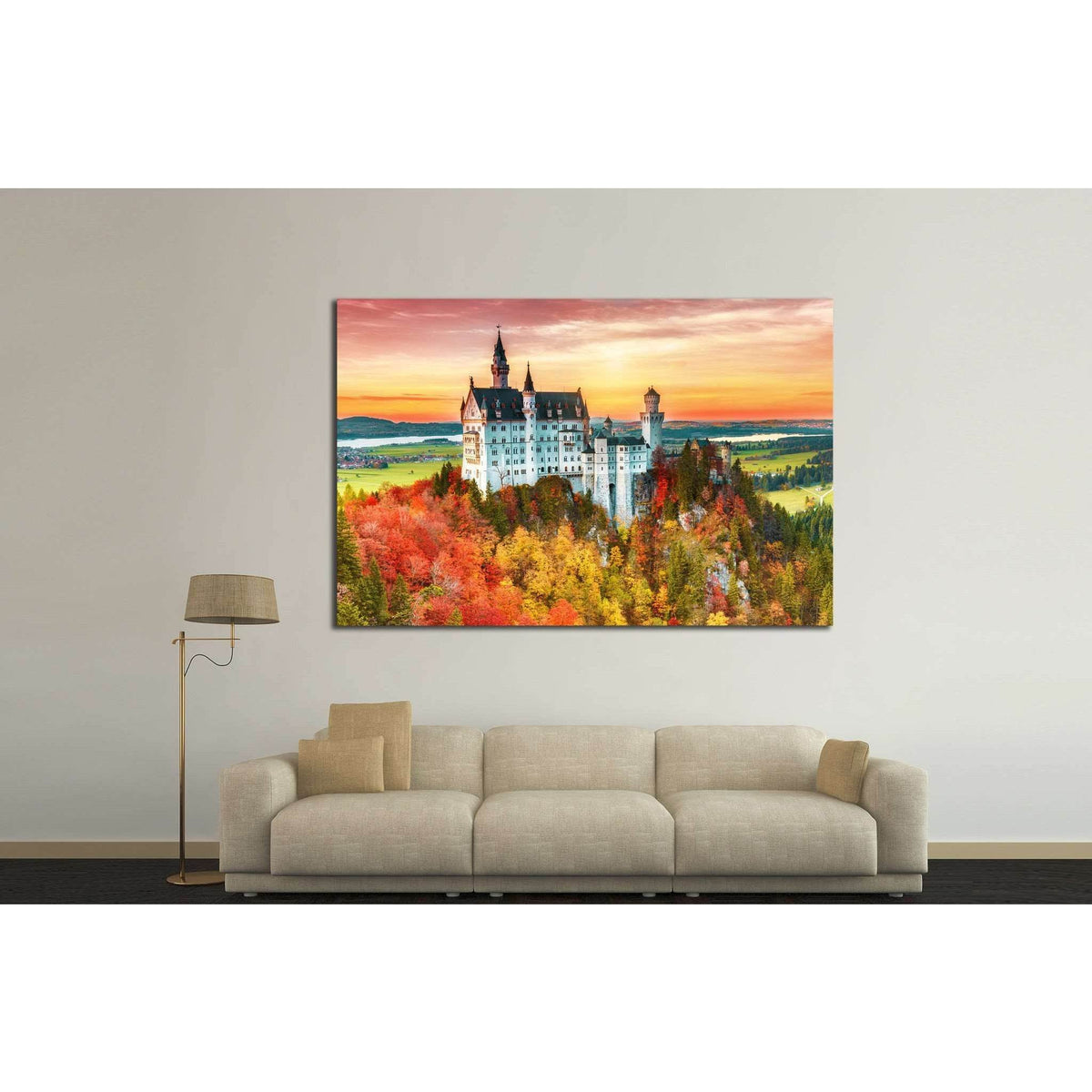 Neuschwanstein castle, Palace situated in Bavaria, Germany №1806 Ready to Hang Canvas PrintCanvas art arrives ready to hang, with hanging accessories included and no additional framing required. Every canvas print is hand-crafted, made on-demand at our wo