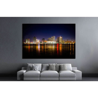 New Orleans Skyline at Night №1700 Ready to Hang Canvas PrintCanvas art arrives ready to hang, with hanging accessories included and no additional framing required. Every canvas print is hand-crafted, made on-demand at our workshop and expertly stretched