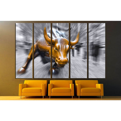 NEW YORK CITY, NY, Charging Bull sculptur №1943 Ready to Hang Canvas PrintCanvas art arrives ready to hang, with hanging accessories included and no additional framing required. Every canvas print is hand-crafted, made on-demand at our workshop and expert