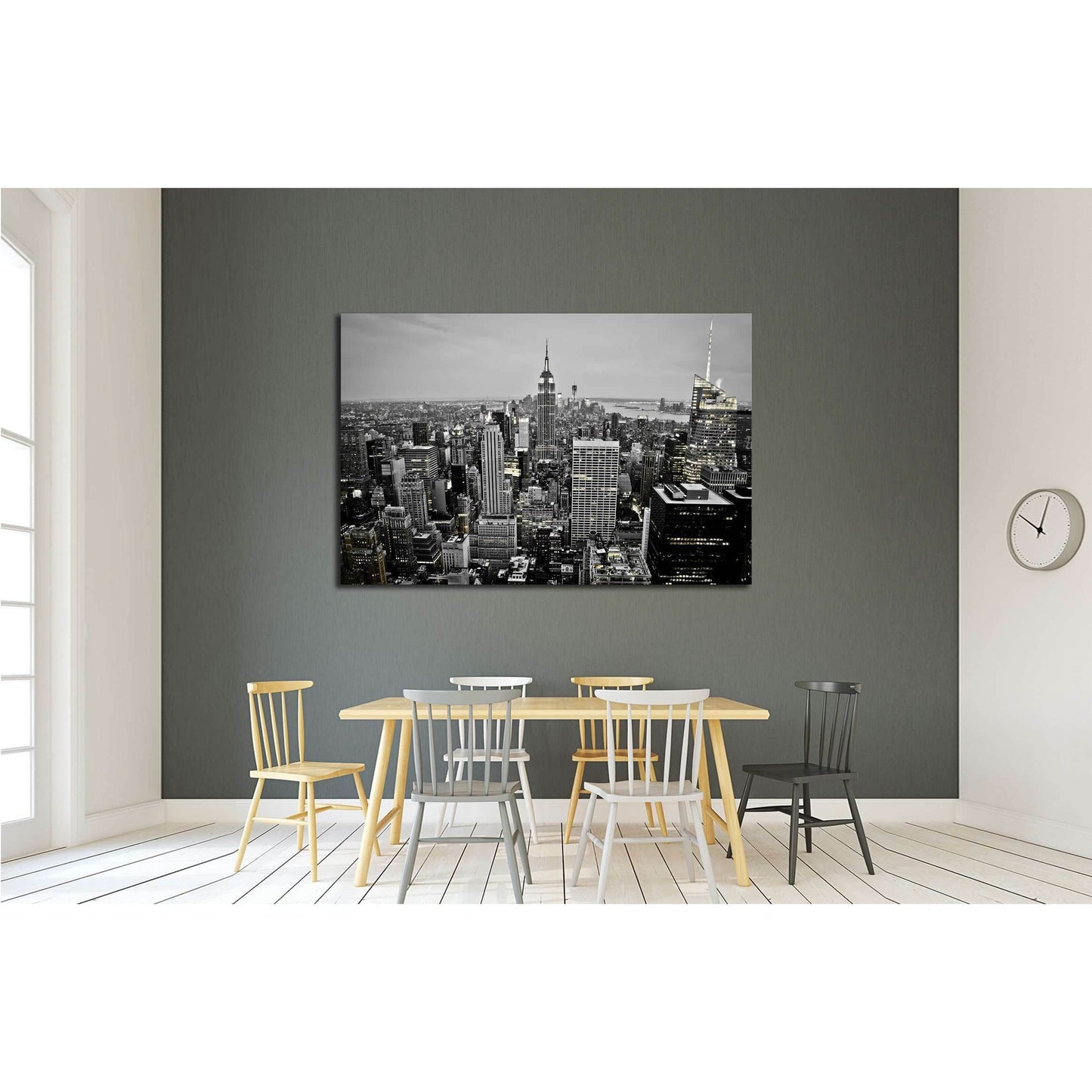 New York City Skyline at Night №2405 Ready to Hang Canvas PrintCanvas art arrives ready to hang, with hanging accessories included and no additional framing required. Every canvas print is hand-crafted, made on-demand at our workshop and expertly stretche