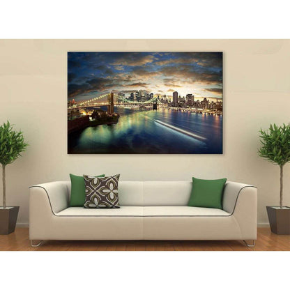 New York Cityscape №611 Ready to Hang Canvas PrintCanvas art arrives ready to hang, with hanging accessories included and no additional framing required. Every canvas print is hand-crafted, made on-demand at our workshop and expertly stretched around 100%