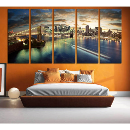 New York Cityscape №611 Ready to Hang Canvas PrintCanvas art arrives ready to hang, with hanging accessories included and no additional framing required. Every canvas print is hand-crafted, made on-demand at our workshop and expertly stretched around 100%