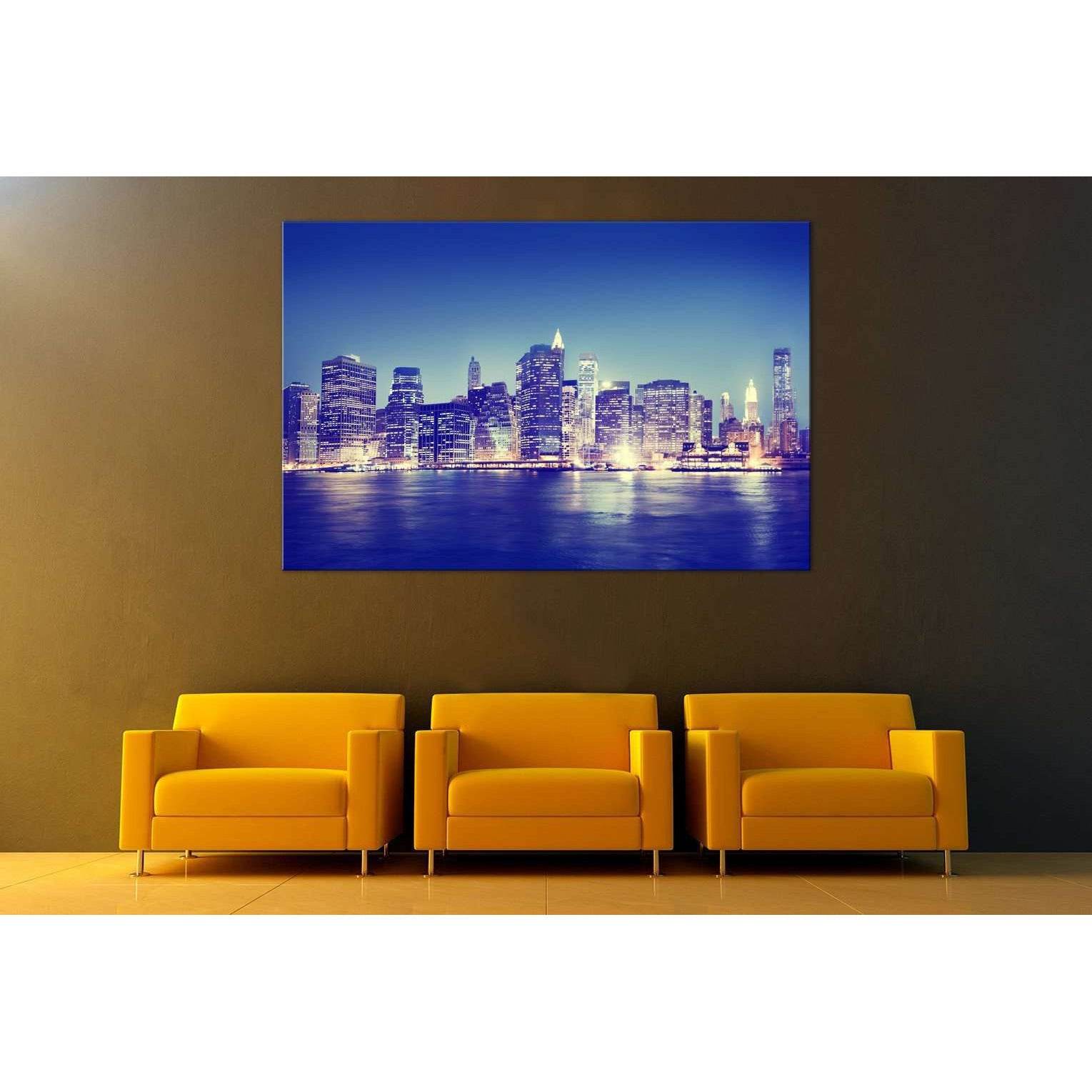 New York Panorama №117 Ready to Hang Canvas PrintCanvas art arrives ready to hang, with hanging accessories included and no additional framing required. Every canvas print is hand-crafted, made on-demand at our workshop and expertly stretched around 100%