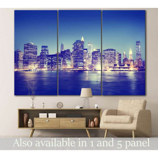 New York Panorama №117 Ready to Hang Canvas PrintCanvas art arrives ready to hang, with hanging accessories included and no additional framing required. Every canvas print is hand-crafted, made on-demand at our workshop and expertly stretched around 100%