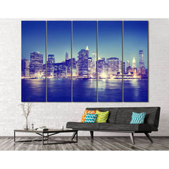 New York Panorama №117 Ready to Hang Canvas PrintCanvas art arrives ready to hang, with hanging accessories included and no additional framing required. Every canvas print is hand-crafted, made on-demand at our workshop and expertly stretched around 100%