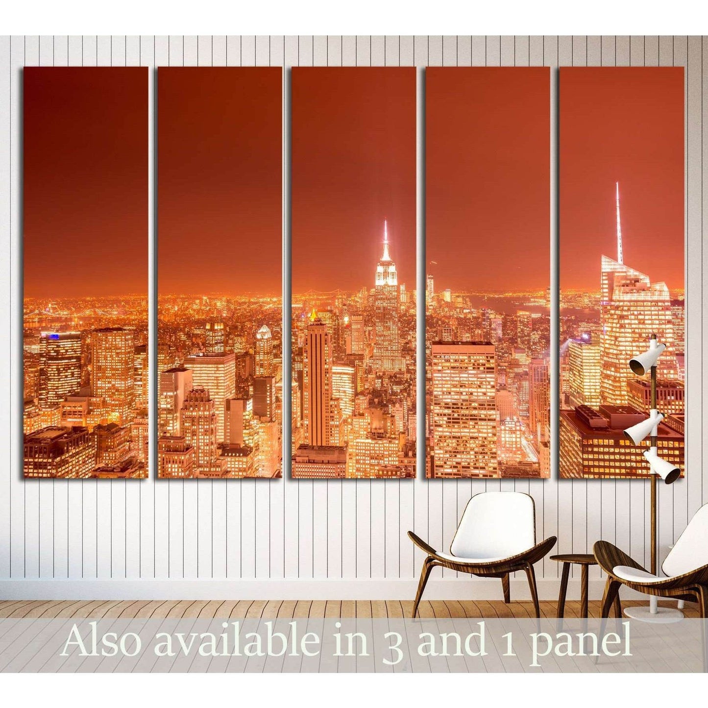 Night view of New York Manhattan during sunset №2403 Ready to Hang Canvas PrintCanvas art arrives ready to hang, with hanging accessories included and no additional framing required. Every canvas print is hand-crafted, made on-demand at our workshop and e