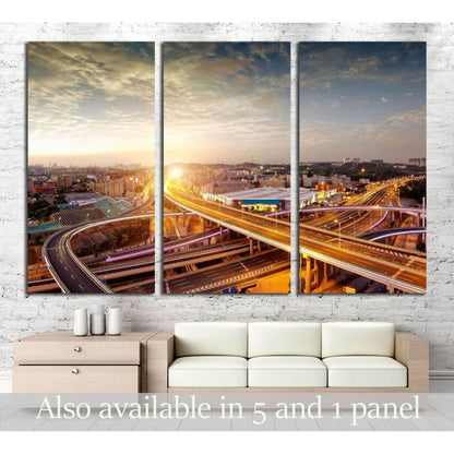 night view of the bridge and city in china №2280 Ready to Hang Canvas PrintCanvas art arrives ready to hang, with hanging accessories included and no additional framing required. Every canvas print is hand-crafted, made on-demand at our workshop and exper