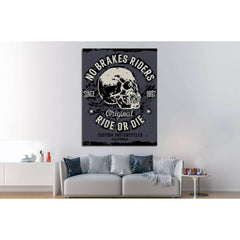 no brakes riders. ride or die №4591 Ready to Hang Canvas PrintCanvas art arrives ready to hang, with hanging accessories included and no additional framing required. Every canvas print is hand-crafted, made on-demand at our workshop and expertly stretched