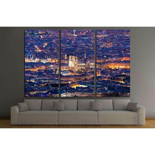 Notre dame de Paris at night, France. №2616 Ready to Hang Canvas PrintCanvas art arrives ready to hang, with hanging accessories included and no additional framing required. Every canvas print is hand-crafted, made on-demand at our workshop and expertly s