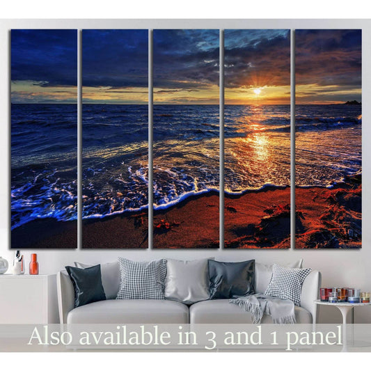 ocean beach with a breaking wave №845 Ready to Hang Canvas PrintCanvas art arrives ready to hang, with hanging accessories included and no additional framing required. Every canvas print is hand-crafted, made on-demand at our workshop and expertly stretch