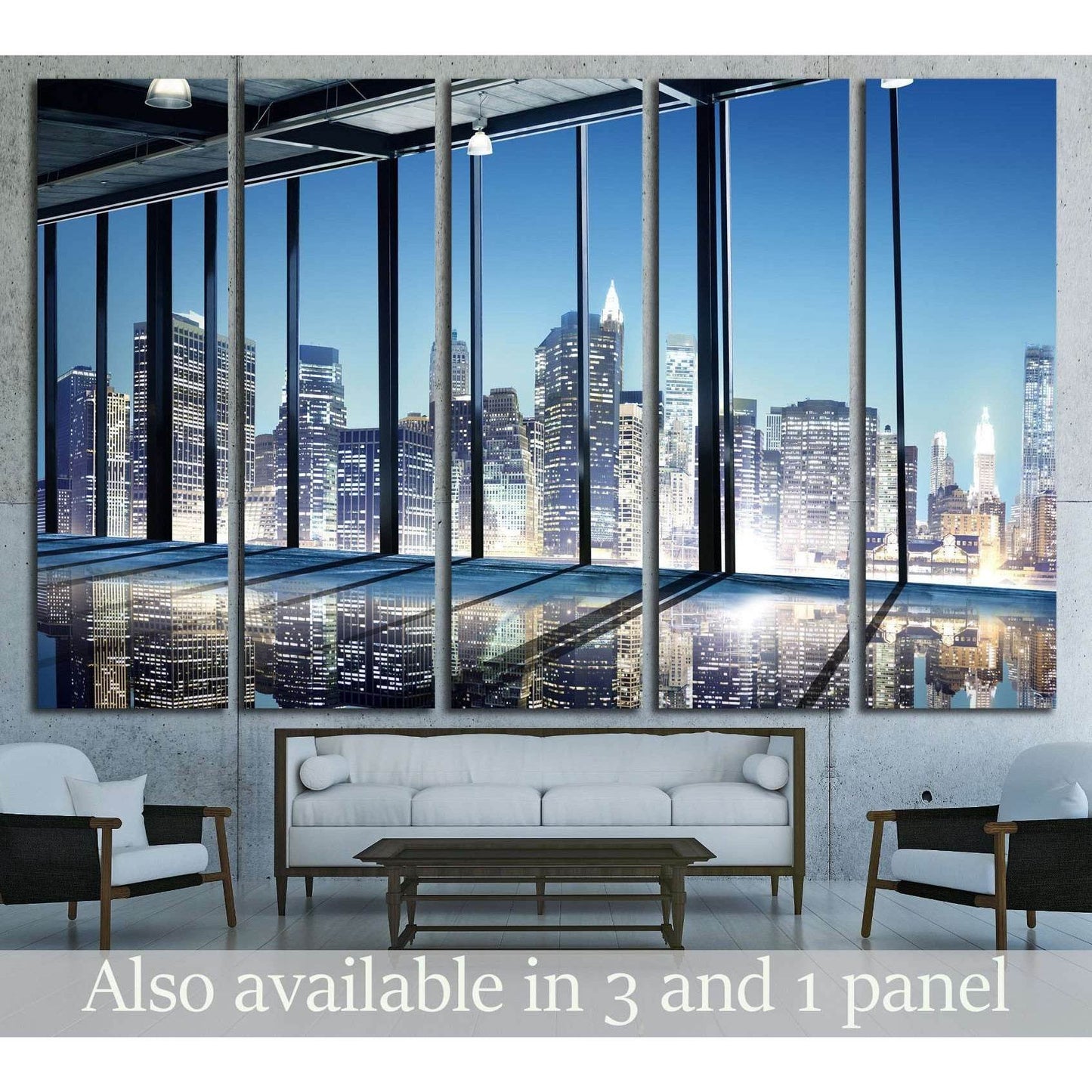 Office Cityscape Builidings Contemporary Interior Room Modern Concept №2174 Ready to Hang Canvas PrintCanvas art arrives ready to hang, with hanging accessories included and no additional framing required. Every canvas print is hand-crafted, made on-deman