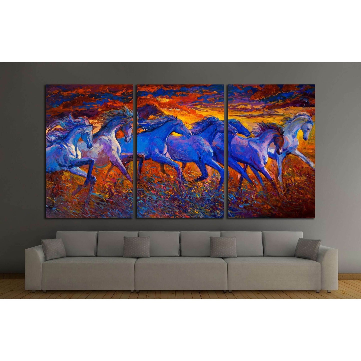 Oil painting. Running horses №2800 Ready to Hang Canvas PrintCanvas art arrives ready to hang, with hanging accessories included and no additional framing required. Every canvas print is hand-crafted, made on-demand at our workshop and expertly stretched