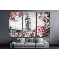 Oil Painting, summer in London, flower rose and leaf №2093 Ready to Hang Canvas PrintCanvas art arrives ready to hang, with hanging accessories included and no additional framing required. Every canvas print is hand-crafted, made on-demand at our workshop