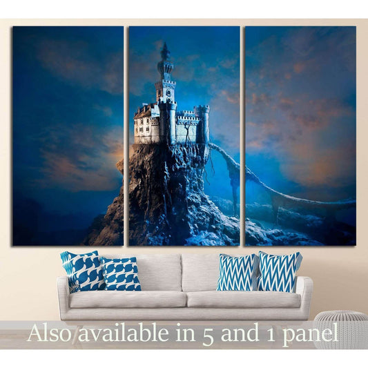 Old castle on the hill №713 Ready to Hang Canvas PrintCanvas art arrives ready to hang, with hanging accessories included and no additional framing required. Every canvas print is hand-crafted, made on-demand at our workshop and expertly stretched around