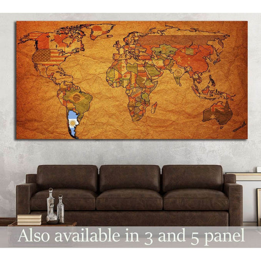 Grunge Political World Map Canvas PrintDecorate your walls with a stunning Grunge map Canvas Art Print from the world's largest art gallery. Choose from thousands of Map artworks with various sizing options. Choose your perfect art print to complete your