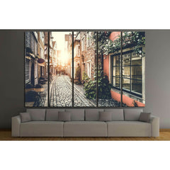 Old town in Europe at sunset with retro vintage №2648 Ready to Hang Canvas PrintCanvas art arrives ready to hang, with hanging accessories included and no additional framing required. Every canvas print is hand-crafted, made on-demand at our workshop and