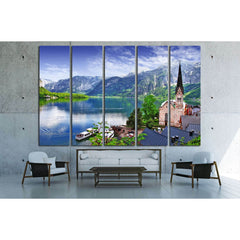One of the most beautiful lakes and villages of Europe - Hallstatt in Austria №2628 Ready to Hang Canvas PrintCanvas art arrives ready to hang, with hanging accessories included and no additional framing required. Every canvas print is hand-crafted, made