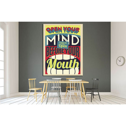 open your mind №4545 Ready to Hang Canvas PrintCanvas art arrives ready to hang, with hanging accessories included and no additional framing required. Every canvas print is hand-crafted, made on-demand at our workshop and expertly stretched around 100% No