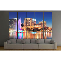 Orlando downtown skyline, Lake Eola №1202 Ready to Hang Canvas PrintCanvas art arrives ready to hang, with hanging accessories included and no additional framing required. Every canvas print is hand-crafted, made on-demand at our workshop and expertly str
