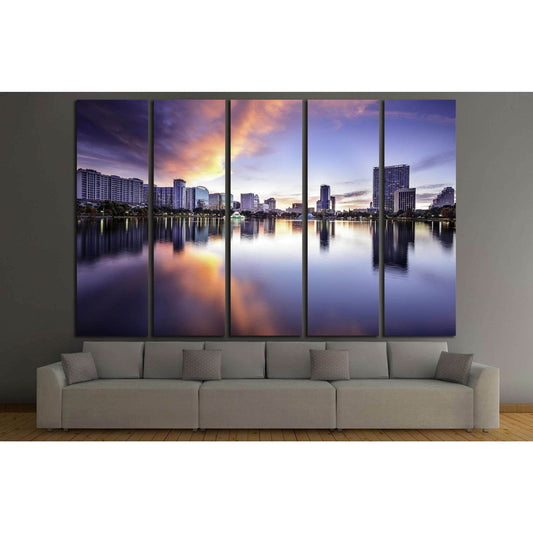 Orlando, Florida, USA downtown city skyline at Lake Eola №1939 Ready to Hang Canvas PrintCanvas art arrives ready to hang, with hanging accessories included and no additional framing required. Every canvas print is hand-crafted, made on-demand at our work