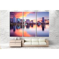 Orlando, Florida, USA downtown city skyline from Eola Park №1691 Ready to Hang Canvas PrintCanvas art arrives ready to hang, with hanging accessories included and no additional framing required. Every canvas print is hand-crafted, made on-demand at our wo