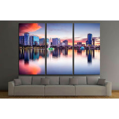 Orlando, Florida, USA skyline at Eola Lake №1696 Ready to Hang Canvas PrintCanvas art arrives ready to hang, with hanging accessories included and no additional framing required. Every canvas print is hand-crafted, made on-demand at our workshop and exper