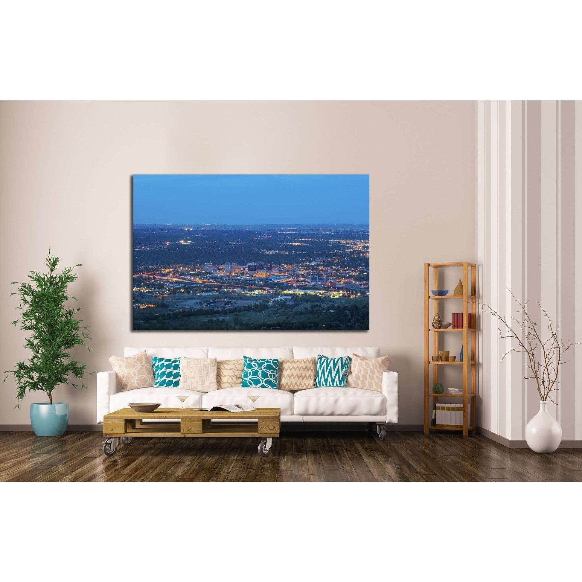 Overlooking Colorado Springs №1763 Ready to Hang Canvas PrintCanvas art arrives ready to hang, with hanging accessories included and no additional framing required. Every canvas print is hand-crafted, made on-demand at our workshop and expertly stretched