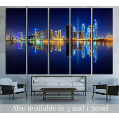 Panoramic view of Dubai Business bay, UAE №2388 Ready to Hang Canvas PrintCanvas art arrives ready to hang, with hanging accessories included and no additional framing required. Every canvas print is hand-crafted, made on-demand at our workshop and expert