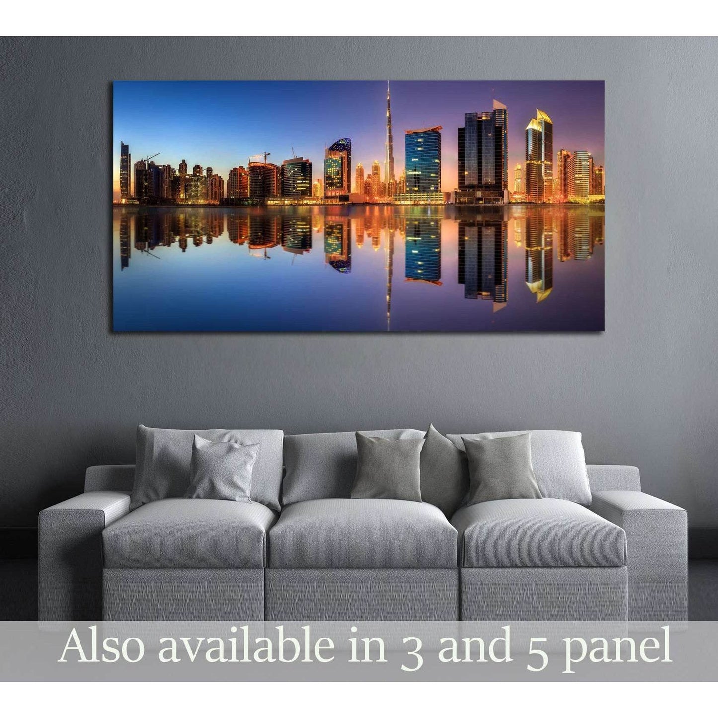 Panoramic view of Dubai Business bay, UAE №2973 Ready to Hang Canvas PrintCanvas art arrives ready to hang, with hanging accessories included and no additional framing required. Every canvas print is hand-crafted, made on-demand at our workshop and expert