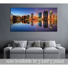 Panoramic view of Dubai Business bay, UAE №2973 Ready to Hang Canvas PrintCanvas art arrives ready to hang, with hanging accessories included and no additional framing required. Every canvas print is hand-crafted, made on-demand at our workshop and expert