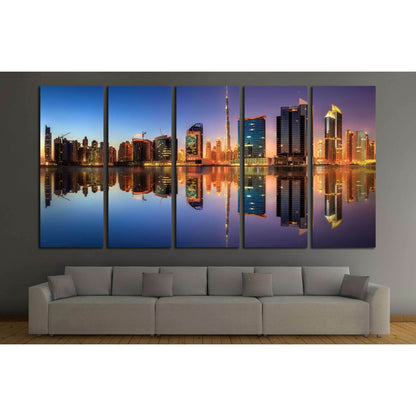 Panoramic view of Dubai Business bay, UAE №2973 Ready to Hang Canvas PrintCanvas art arrives ready to hang, with hanging accessories included and no additional framing required. Every canvas print is hand-crafted, made on-demand at our workshop and expert