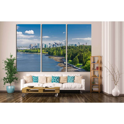 Panoramic view of the park and downtown city of Vancouver №2035 Ready to Hang Canvas PrintCanvas art arrives ready to hang, with hanging accessories included and no additional framing required. Every canvas print is hand-crafted, made on-demand at our wor