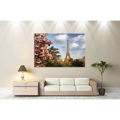 Paris, Eiffel Tower in spring №2590 Ready to Hang Canvas PrintCanvas art arrives ready to hang, with hanging accessories included and no additional framing required. Every canvas print is hand-crafted, made on-demand at our workshop and expertly stretched