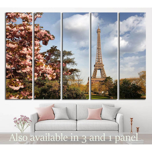 Paris, Eiffel Tower in spring №2590 Ready to Hang Canvas PrintCanvas art arrives ready to hang, with hanging accessories included and no additional framing required. Every canvas print is hand-crafted, made on-demand at our workshop and expertly stretched