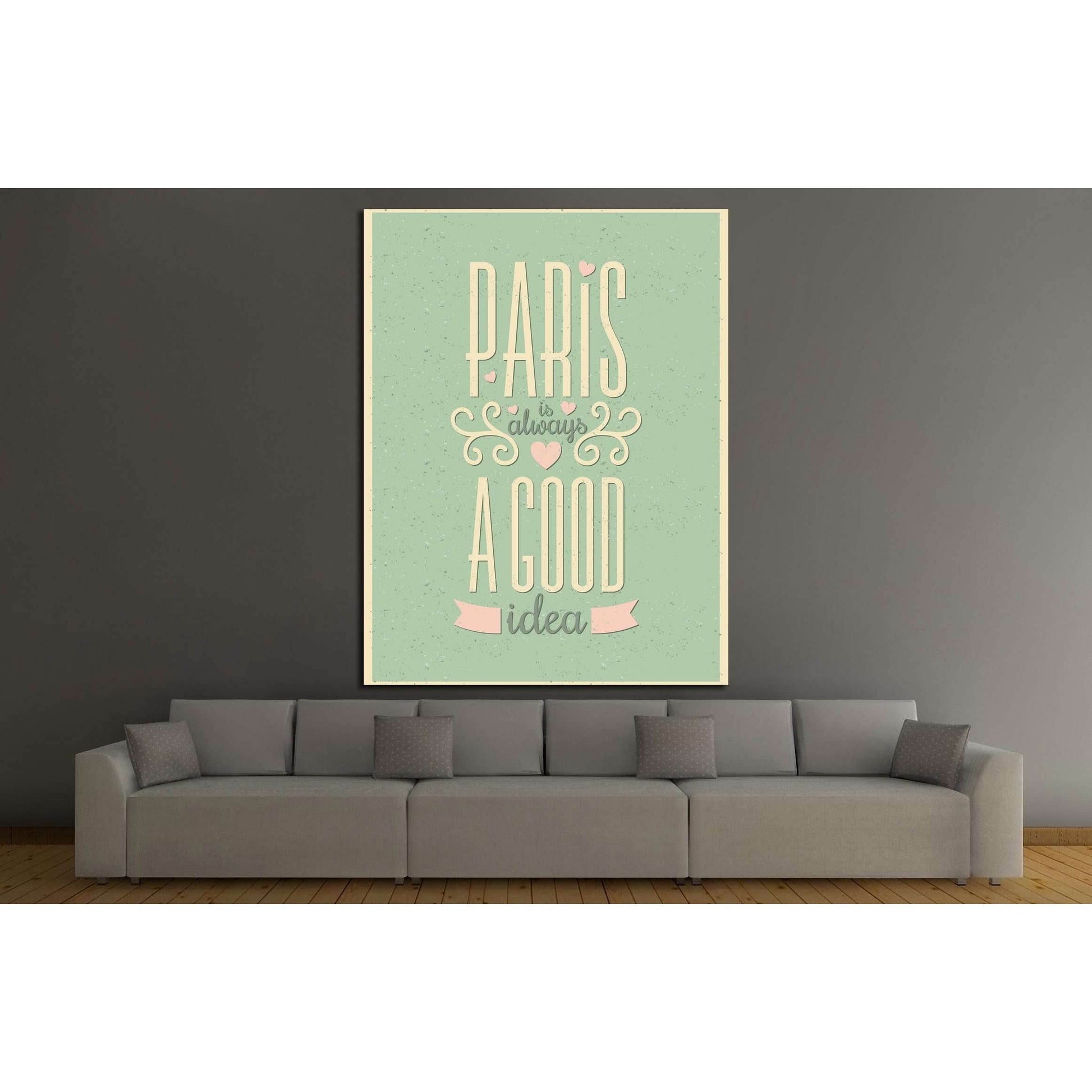 Paris is Always a Good Idea №4529 Ready to Hang Canvas PrintCanvas art arrives ready to hang, with hanging accessories included and no additional framing required. Every canvas print is hand-crafted, made on-demand at our workshop and expertly stretched a