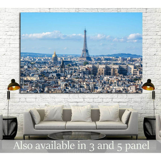 Paris Panorama, Cathedral Notre Dame de Paris, France №1279 Ready to Hang Canvas PrintCanvas art arrives ready to hang, with hanging accessories included and no additional framing required. Every canvas print is hand-crafted, made on-demand at our worksho