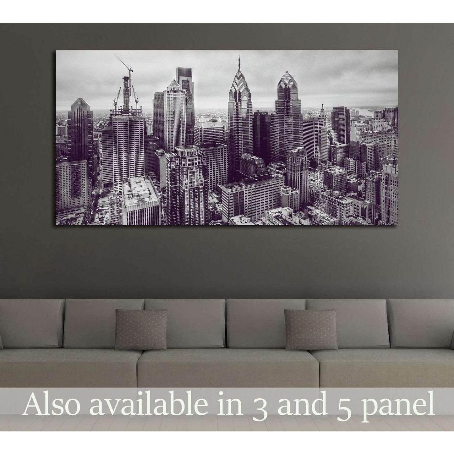 Philadelphia №2088 Ready to Hang Canvas PrintCanvas art arrives ready to hang, with hanging accessories included and no additional framing required. Every canvas print is hand-crafted, made on-demand at our workshop and expertly stretched around 100% Nort