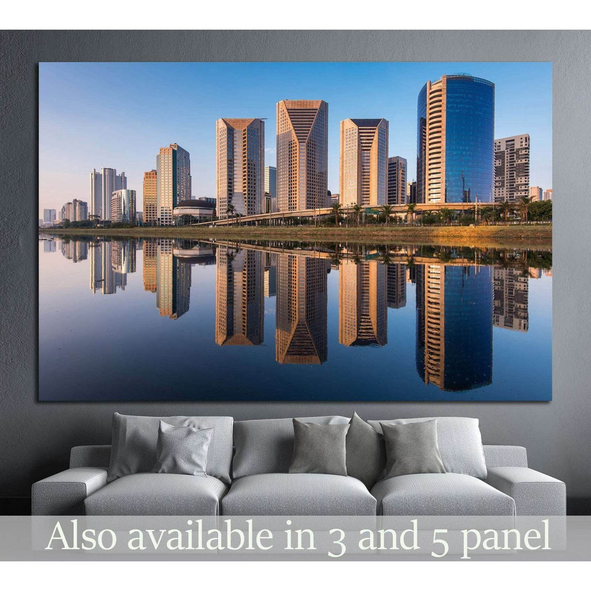 Pinheiros River in Sao Paulo City, Brazil №1242 Ready to Hang Canvas PrintCanvas art arrives ready to hang, with hanging accessories included and no additional framing required. Every canvas print is hand-crafted, made on-demand at our workshop and expert