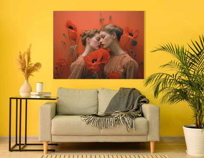 Poppy's Tender Touch - Canvas Print - Artoholica Ready to Hang Canvas Print