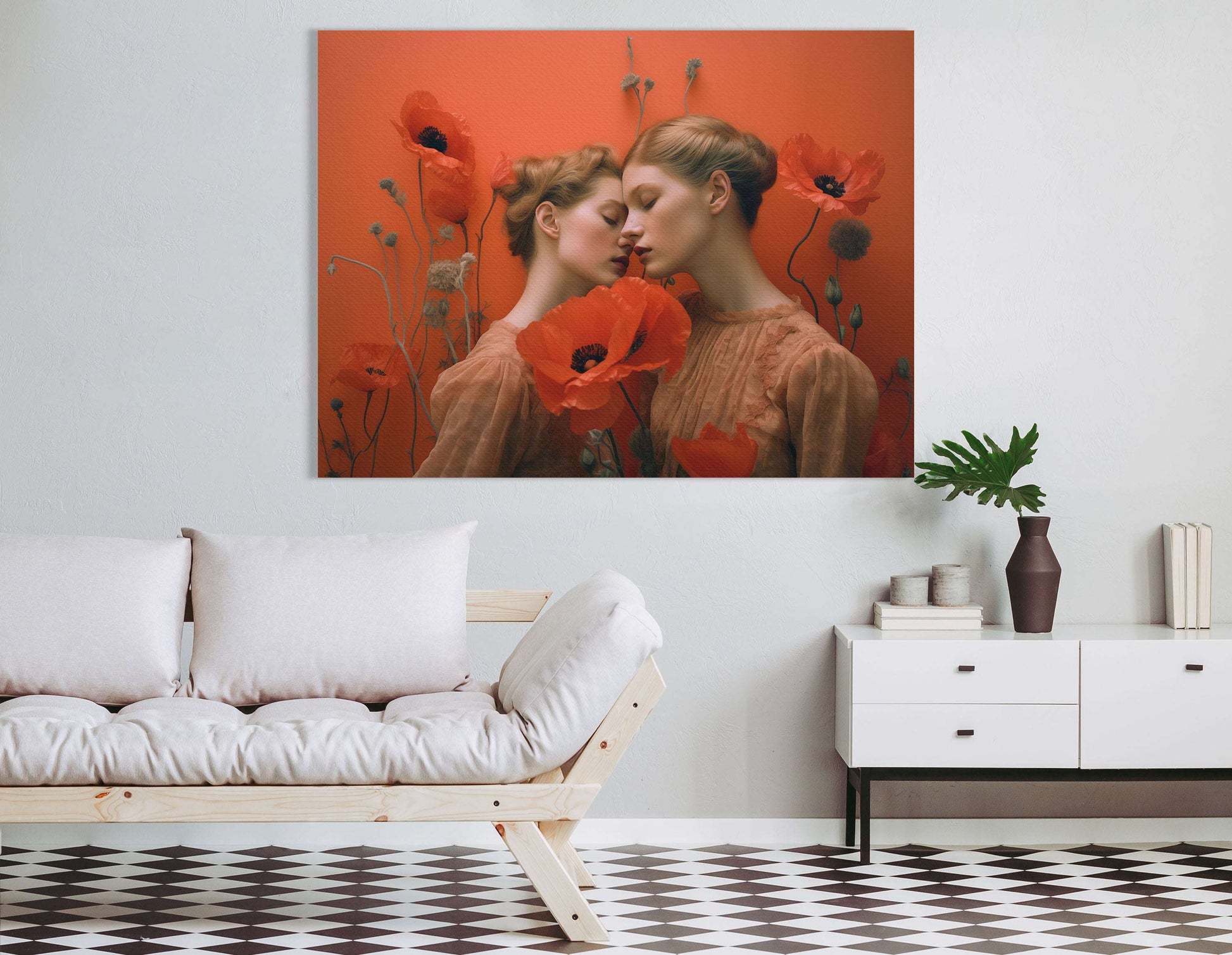 Poppy's Tender Touch - Canvas Print - Artoholica Ready to Hang Canvas Print