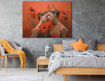 Poppy's Tender Touch - Canvas Print - Artoholica Ready to Hang Canvas Print