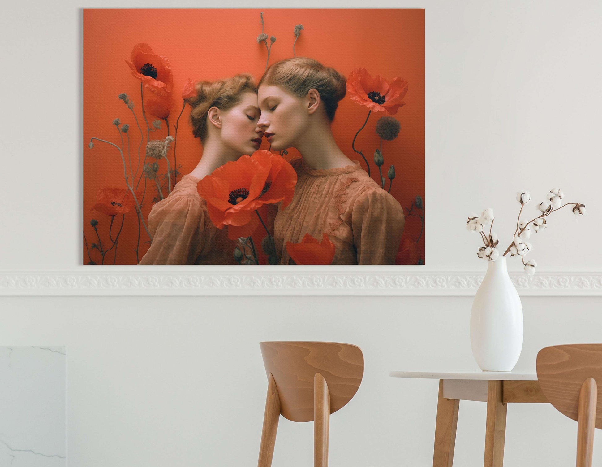 Poppy's Tender Touch - Canvas Print - Artoholica Ready to Hang Canvas Print