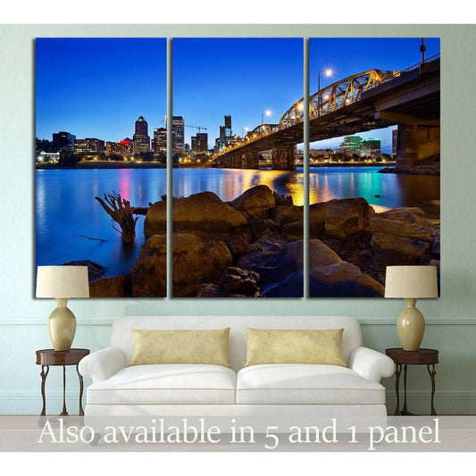 Portland Oregon №765 Ready to Hang Canvas PrintCanvas art arrives ready to hang, with hanging accessories included and no additional framing required. Every canvas print is hand-crafted, made on-demand at our workshop and expertly stretched around 100% No