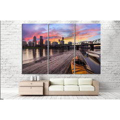 Portland, Oregon №803 Ready to Hang Canvas PrintCanvas art arrives ready to hang, with hanging accessories included and no additional framing required. Every canvas print is hand-crafted, made on-demand at our workshop and expertly stretched around 100% N