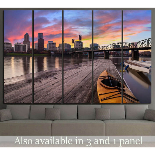 Portland, Oregon №803 Ready to Hang Canvas PrintCanvas art arrives ready to hang, with hanging accessories included and no additional framing required. Every canvas print is hand-crafted, made on-demand at our workshop and expertly stretched around 100% N