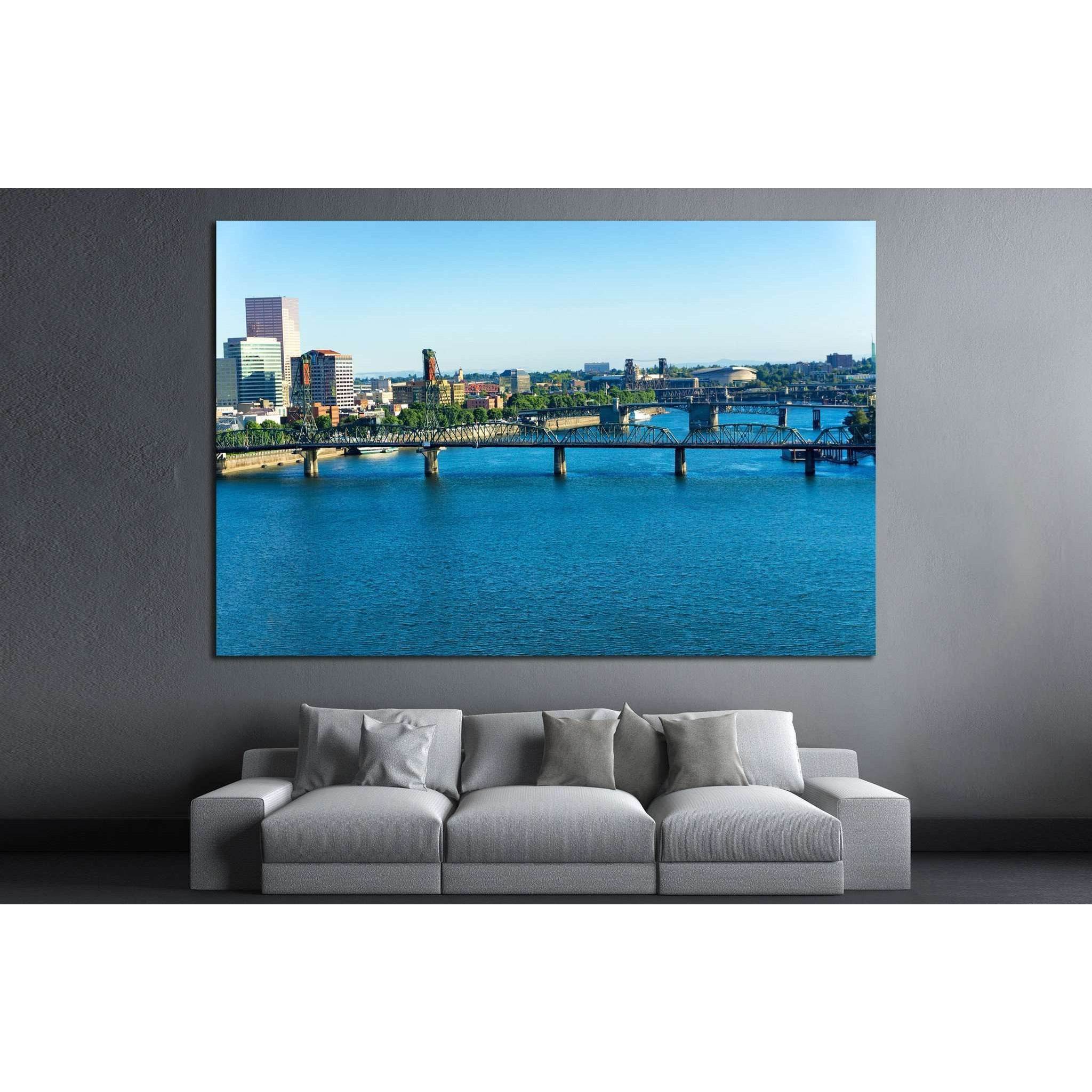 Portland, Oregon №819 Ready to Hang Canvas PrintCanvas art arrives ready to hang, with hanging accessories included and no additional framing required. Every canvas print is hand-crafted, made on-demand at our workshop and expertly stretched around 100% N
