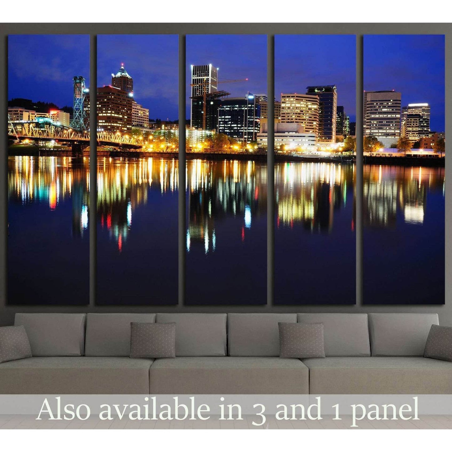 Portland Skyline №769 Ready to Hang Canvas PrintCanvas art arrives ready to hang, with hanging accessories included and no additional framing required. Every canvas print is hand-crafted, made on-demand at our workshop and expertly stretched around 100% N