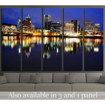 Portland Skyline №769 Ready to Hang Canvas PrintCanvas art arrives ready to hang, with hanging accessories included and no additional framing required. Every canvas print is hand-crafted, made on-demand at our workshop and expertly stretched around 100% N