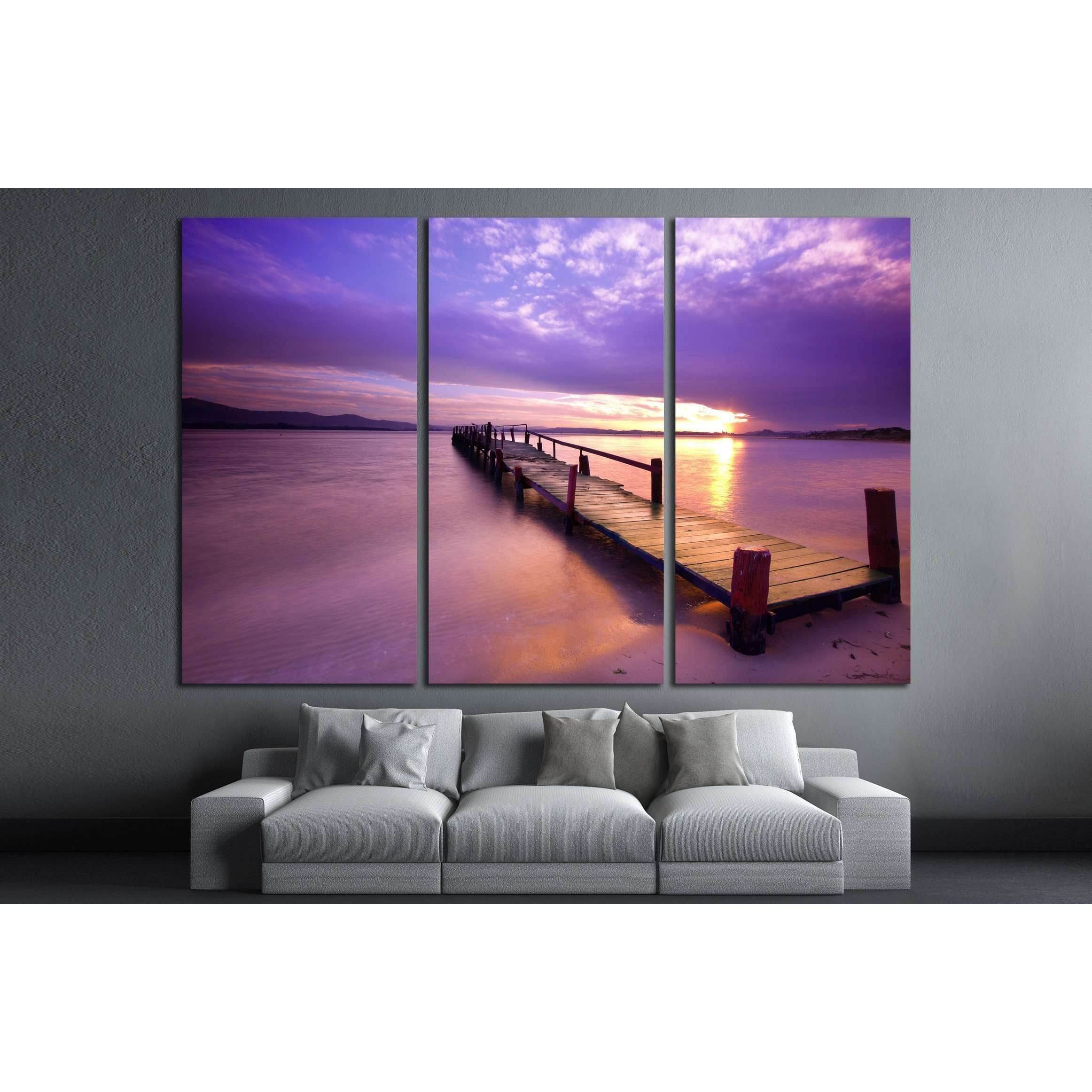 Purple sunset №2497 Ready to Hang Canvas PrintCanvas art arrives ready to hang, with hanging accessories included and no additional framing required. Every canvas print is hand-crafted, made on-demand at our workshop and expertly stretched around 100% Nor