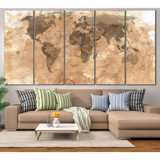 Rustic Travel World Map Canvas PrintDecorate your walls with a stunning Rustic World Map Canvas Art Print from the world's largest art gallery. Choose from thousands of Travel Map artworks with various sizing options. Choose your perfect art print to comp